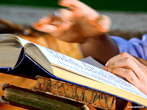Spencer Reid's Hands + Books