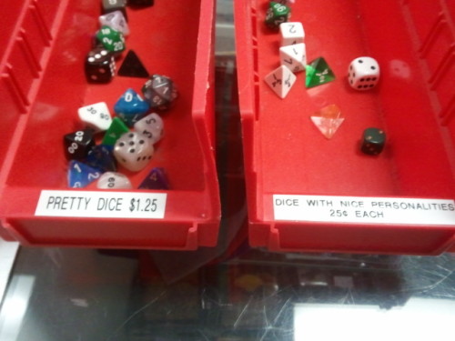 gundam-tanakaa:  I sure do love my local card shop  THIS  lol  Even the dice with nice&nbs