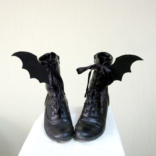Bat Wings Shoe Accessories //EatMeInkMe