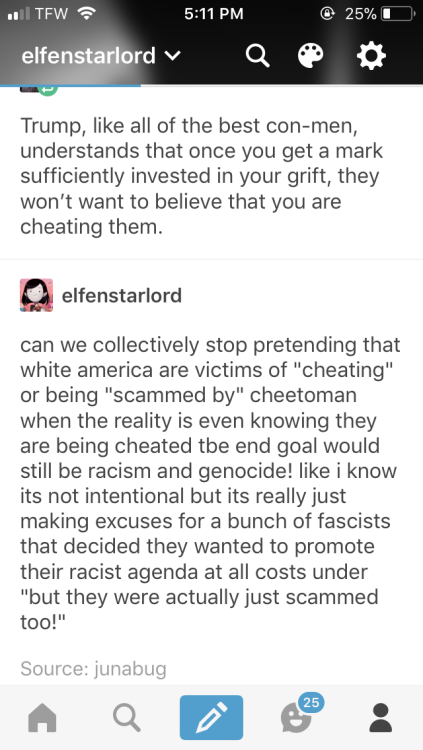 glowstickspock:Me: “White americans/republicans should be held accountable for intentionally voting 