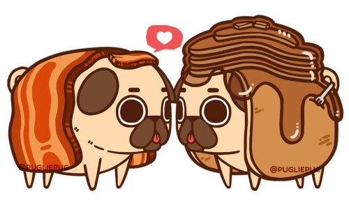 pugliepug:  🎶  Bacon pancakes, makin’ bacon pancakes!Take some bacon and I’ll put it in a pancake! 🎶 