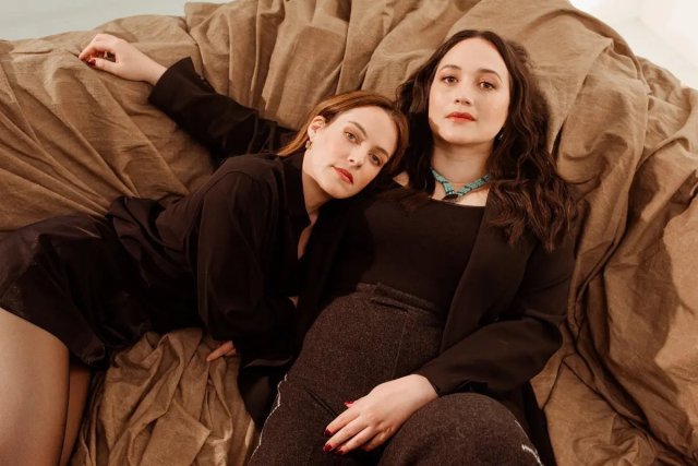 Lily Gladstone and Riley Keough photographed by Amy Harrity for The New York Times