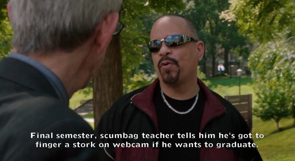 liartownusa:  Ice-T Law &amp; Order SVU Part II