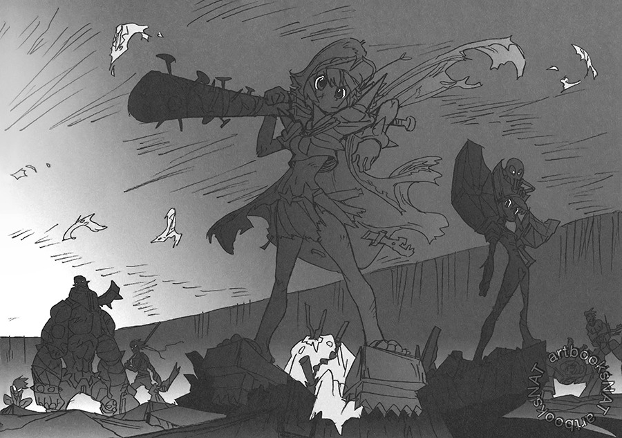 artbooksnat:  Kill la Kill (キルラキル) The closing gallery in The Art of KLK