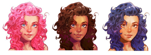 A quick tutorial about how I finish coloring woman&rsquo;s skin. Hope it could be some help. 日本の