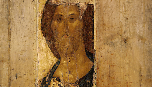 russian-style:Russian Orthodox icons and frescos painted by Andrei Rublev, one of the greatest medie