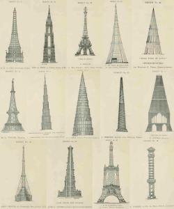 sixpenceee: The above are rejected designs for the Eiffel tower.  