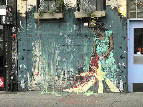 streetartutopia:  zeds:  Swoon (real name Caledonia Dance Curry)  Street art blog