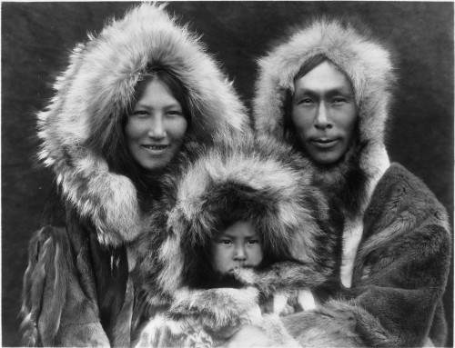 North American Inupiat family from Noatak, Alaska, 1929 by eaglemaxie