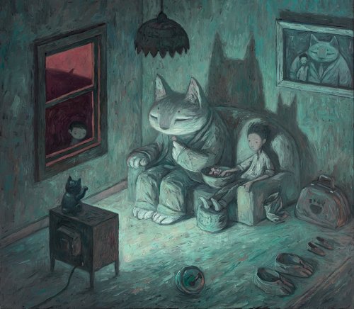 Shaun Tan (Chinese-Australian, b. 1974, Perth, Australia) - Never Give Your Keys To A Stranger from 