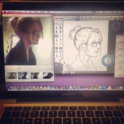 zoeelaine:  Can’t sleep so I might as well get #day1 out of the way. It’s rough, but— day one, draw a #selfie