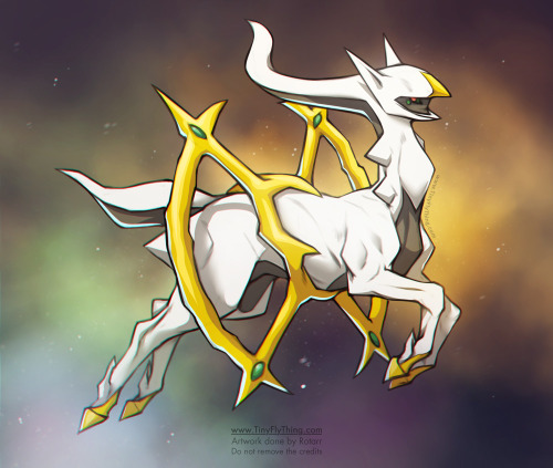 Next Poki, Arceus. A bit quicker done, but still much fun giving those designs some anatomy.