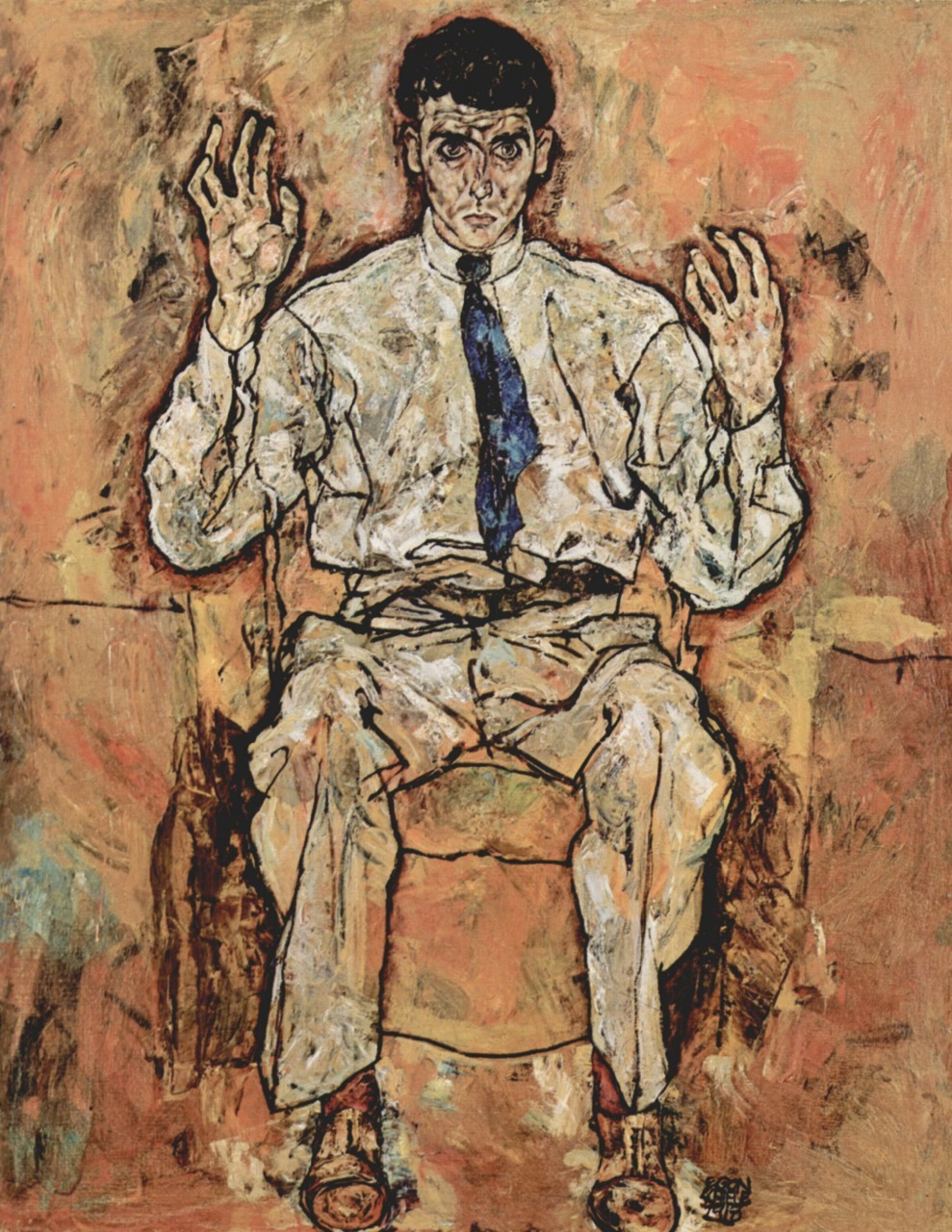 shortblak:  Some of the best known incredible intense work of Austrian painter Egon