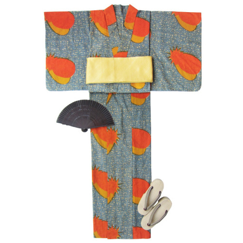 todayintokyo: Japanese yukata made from African fabrics, designed by Solola. Read more about them he
