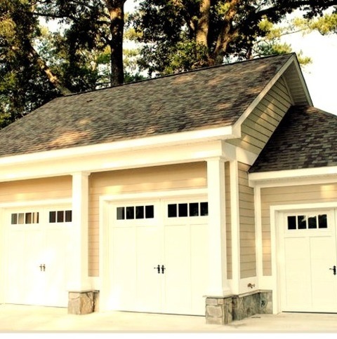 Garage - Traditional Garage Ideas For A Mid-sized, Classic, Detached Three-car Garage Renovation