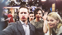 miss-siriusly:  Josh Dallas, Colin O’Donoghue, Lana Parrilla and Jennifer Morrison on Good Morning America on March 7. 