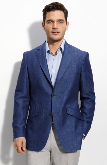 The blue-linen sport coat for spring/summer | The Silentist