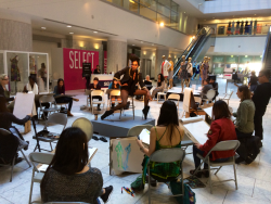 psychoshango:  Raja Got Drawja Raja models for a life drawing class in the middle of the California Market Center, Downtown Los Angeles January 14, 2015 