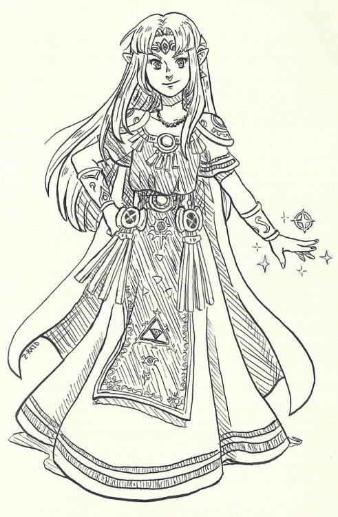 scribbly-z-raid - Inktober day 3! I felt pretty meh to Zelda’s...