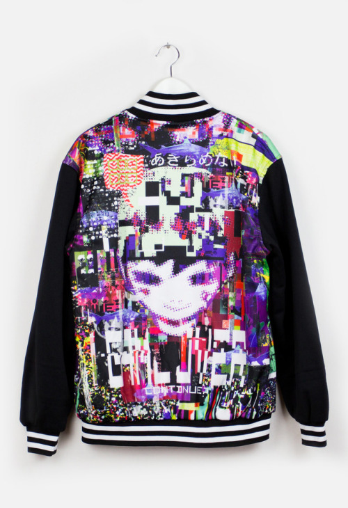 omocat:  glitchboy varsity jackets are back in stock! 