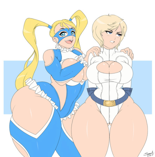 mehlewds: R. Mika and Power Girl Commission porn pictures