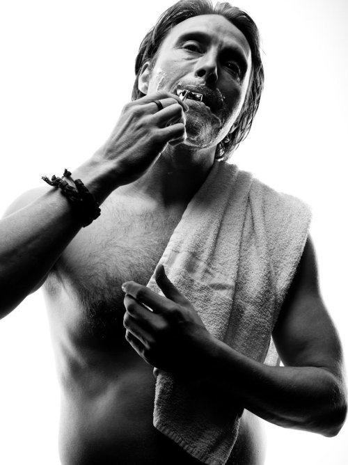 ahanniblog:baba-yaga-not-only:Mads Mikkelsen by Kenneth Willardt.stressful imo