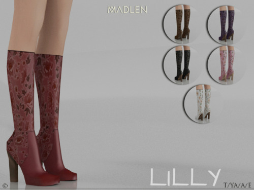madlensims:Madlen Lilly BootsMesh modifying: Not allowed.Recolouring: Allowed. (Please add original 