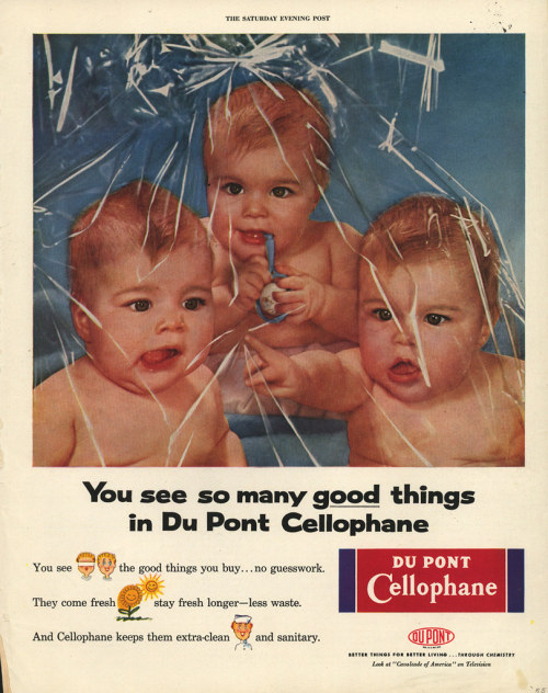 1950s Du Pont Cellophane ads