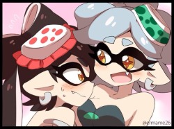 dogu20120:  Squid sisters by @ermame26   cuties X3