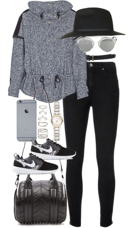 styleselection:  inspired outfit for a casual day by whathayleywore featuring gold jewelry