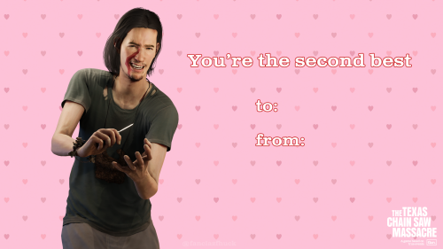 Texas Chain Saw Game Family Valentines!