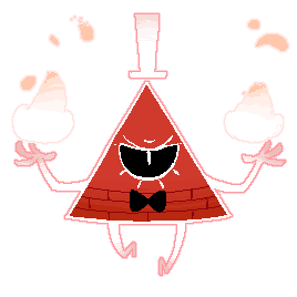 kinseis:  Have a pixel Bill army to celebrate the return of our triangle overlord after a whole year! They’re all transparent, you can use them for your blog theme as long as you credit me in the sidebar or somewhere else. 