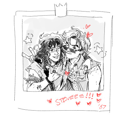 nostalgicsneeze:eddie’s favorite polaroid :’)might color and clean up later❤️