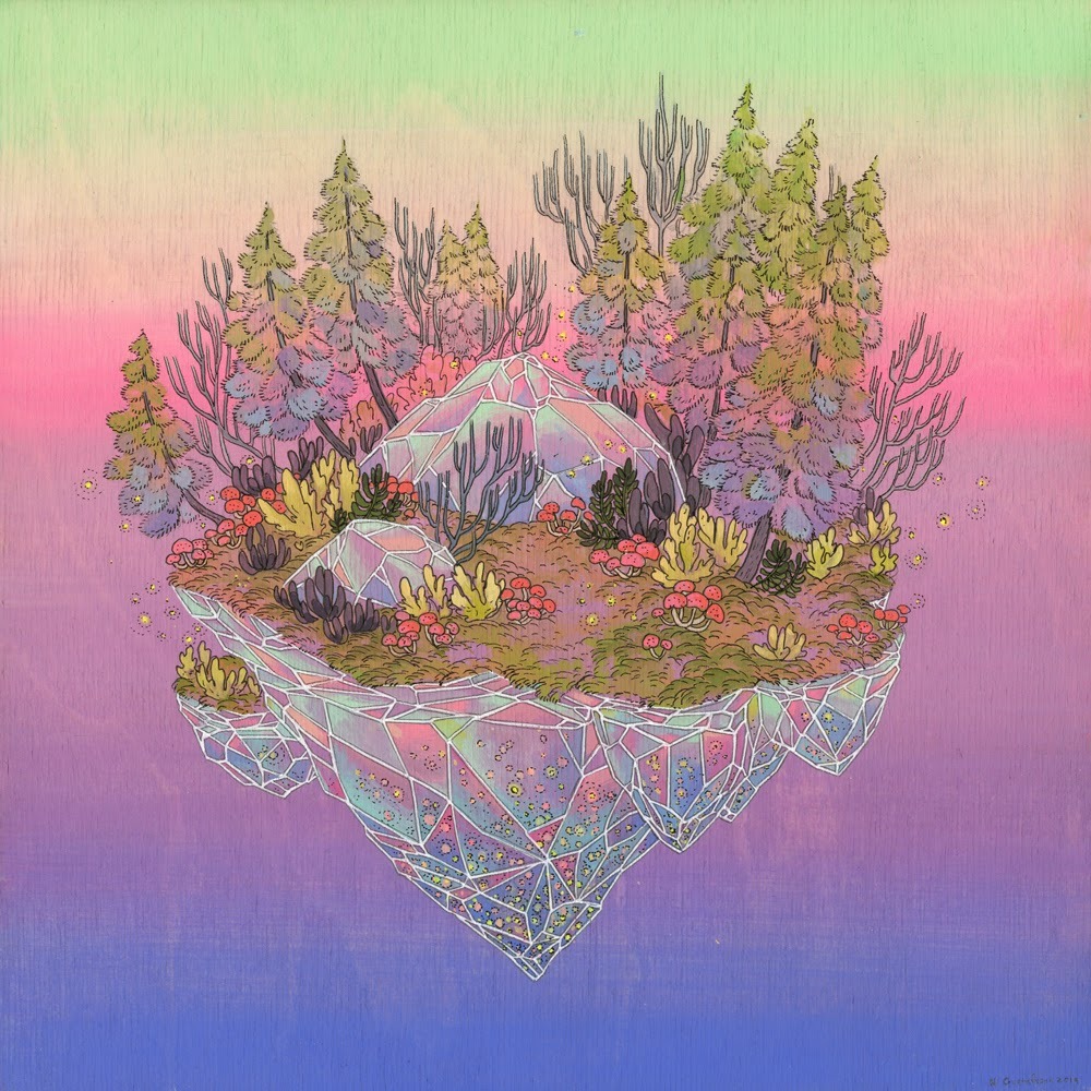 darkling-faerie-witch:  Worlds Collide - Artwork by Nicole Gustafsson  