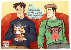 johannathemad:  i still can’t believe it was Bert. why would he tape the mistletoe there? [x] and the bonus:  