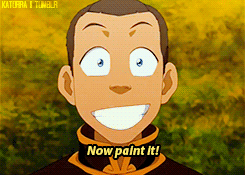 cloudbending:   Sokka + Art  Requested by jadefyre