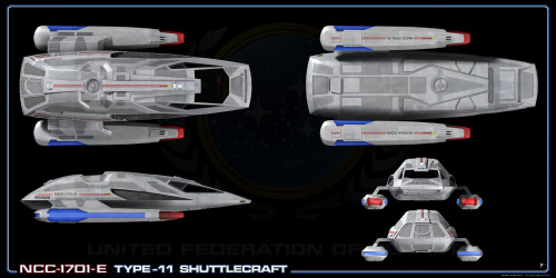 better-worlds: NCC-1701-E Type-11 Shuttlecraft - Star Trek: Insurrection and Nemesis, Robert Bonchun