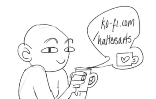 hattersarts:Hey i got myself a ko-fi finally ! so if you like my lesbians maybe buy me a coffee ! if