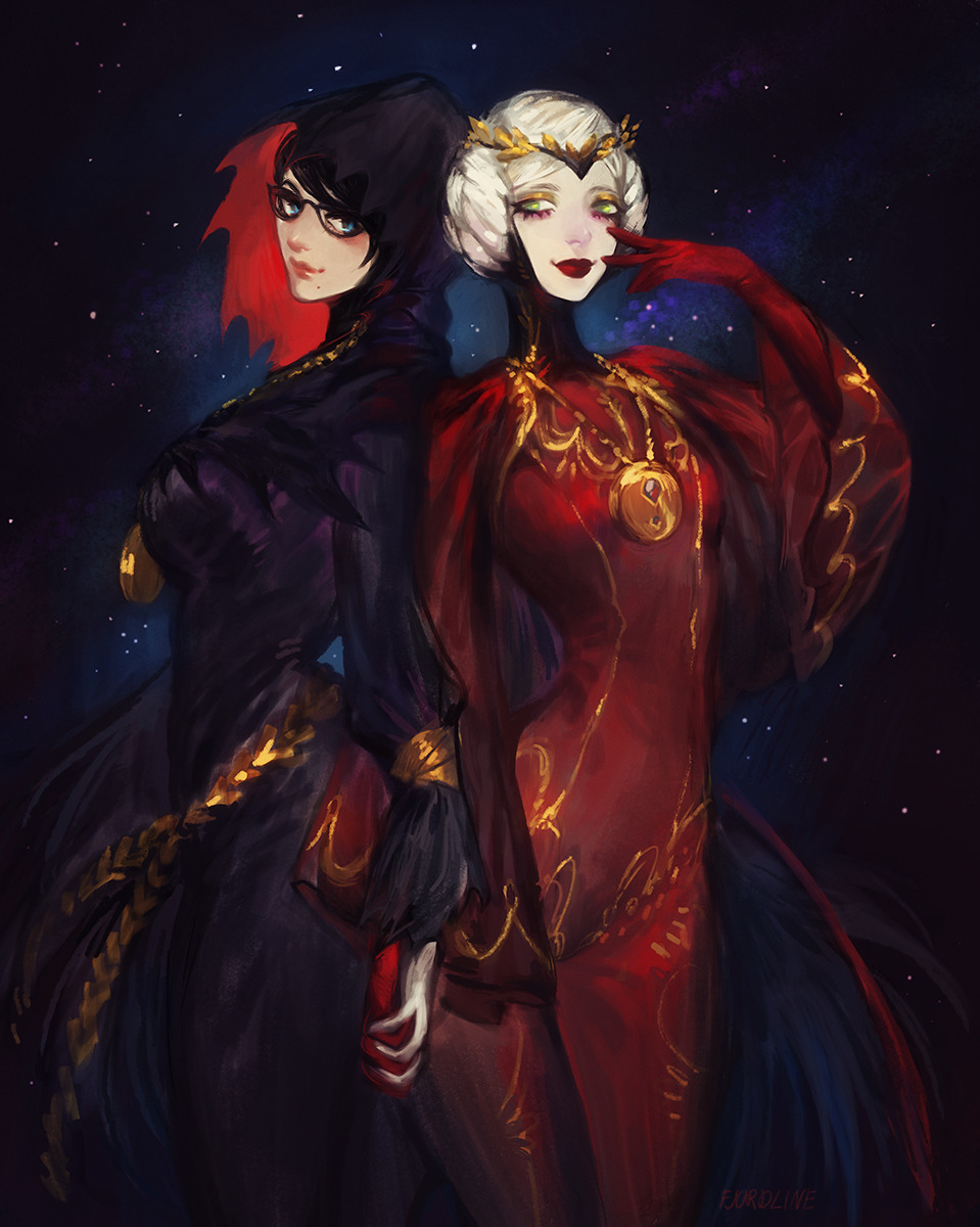 The Crossover Manga/Anime, Bayonetta with Sakamoto (Mother with Son), Fan  art