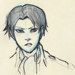 First attempt at Levi. it's okay, but still doesn&rsquo;t feel like my style yet. x__x; I will keep trying&hellip;