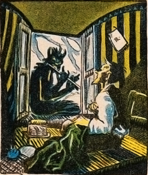 danskjavlarna:From Jugend, 1913.All hell broken loose: the devil’s demonic minions..Shiver in wonder