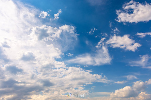 white clouds on the blue sky. sunny weather in the morning. beautiful nature background - white clouds on the blue sky. sunny weather in the morning. beautiful nature background #background#blue#white#day#light#air#atmosphere#beautiful#bright#cloudscape#cloudy#color