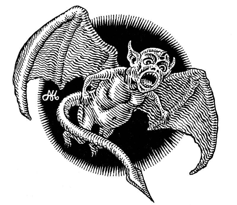 Old School FRP — A screaming devilkin resembles a flying baby whose...
