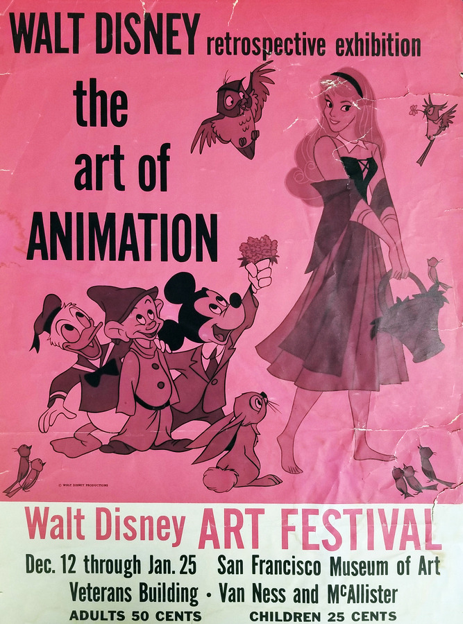 skunkandburningtires:
“  1959 poster created for “The Art of Animation” Walt Disney retrospective exhibition at The San Francisco Museum of Art.
The exhibition would go on to tour the United States, Europe and Asia.
”