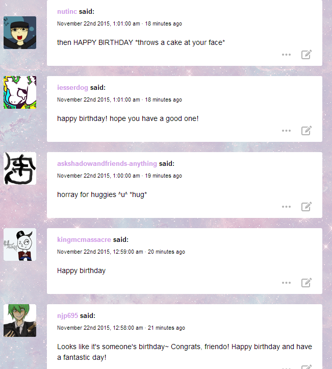 thank you my sweeties i really appreciate it ;u; &lt;333 