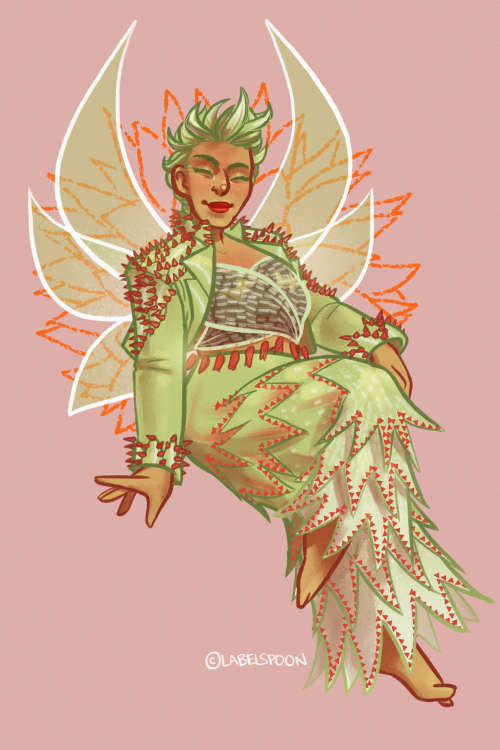 day 8 of houseplant fairy february featuring the aloe fairy in all her spiny, spiky, slightly-sunbur