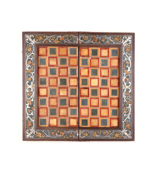 Johann Daniel Sommer, game board, 1670. Tin, Mother-of-Pearl, Horn. Germany. Landesmuseum Würte