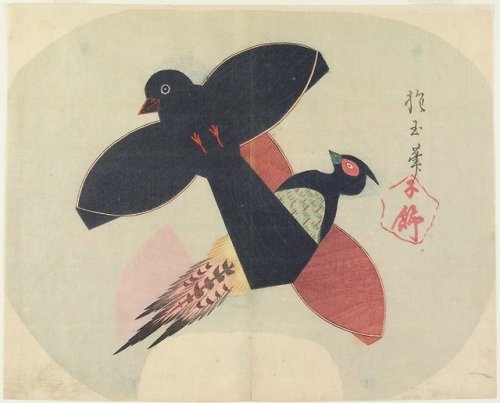 heartbeat-of-leafy-limbs:YAMADA HÔGYOKUBird-shaped kites [1830′s]