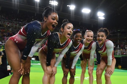 sparklesandchalk:The United States Women’s Gymnastics Team won gold by over 8 points at the 2016 Oly