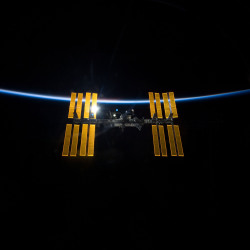 fiorenn:  ISS catches the dawn breaking over